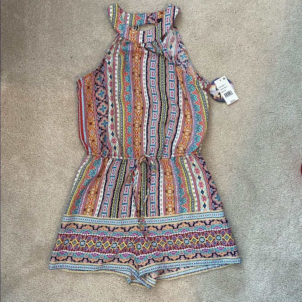 NWT Multicolor Romper size medium